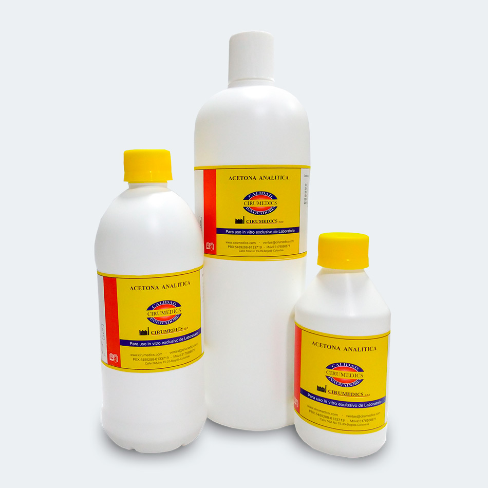 acetona analítica laboratorio Bio-Bacter Cirumedics