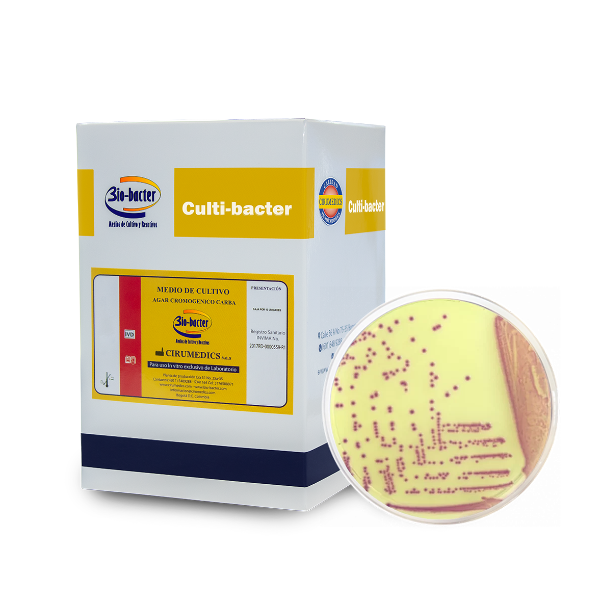 Agar cromogénico Carba Bio-Bacter Cirumedics