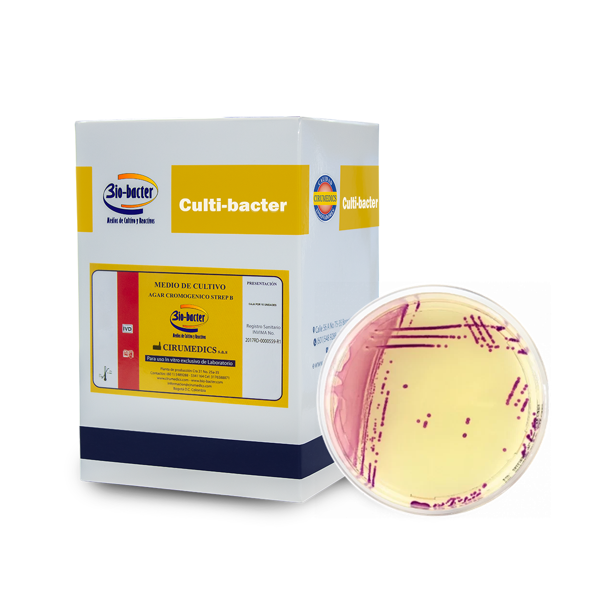 agar cromogénico Strep B Bio-Bacter