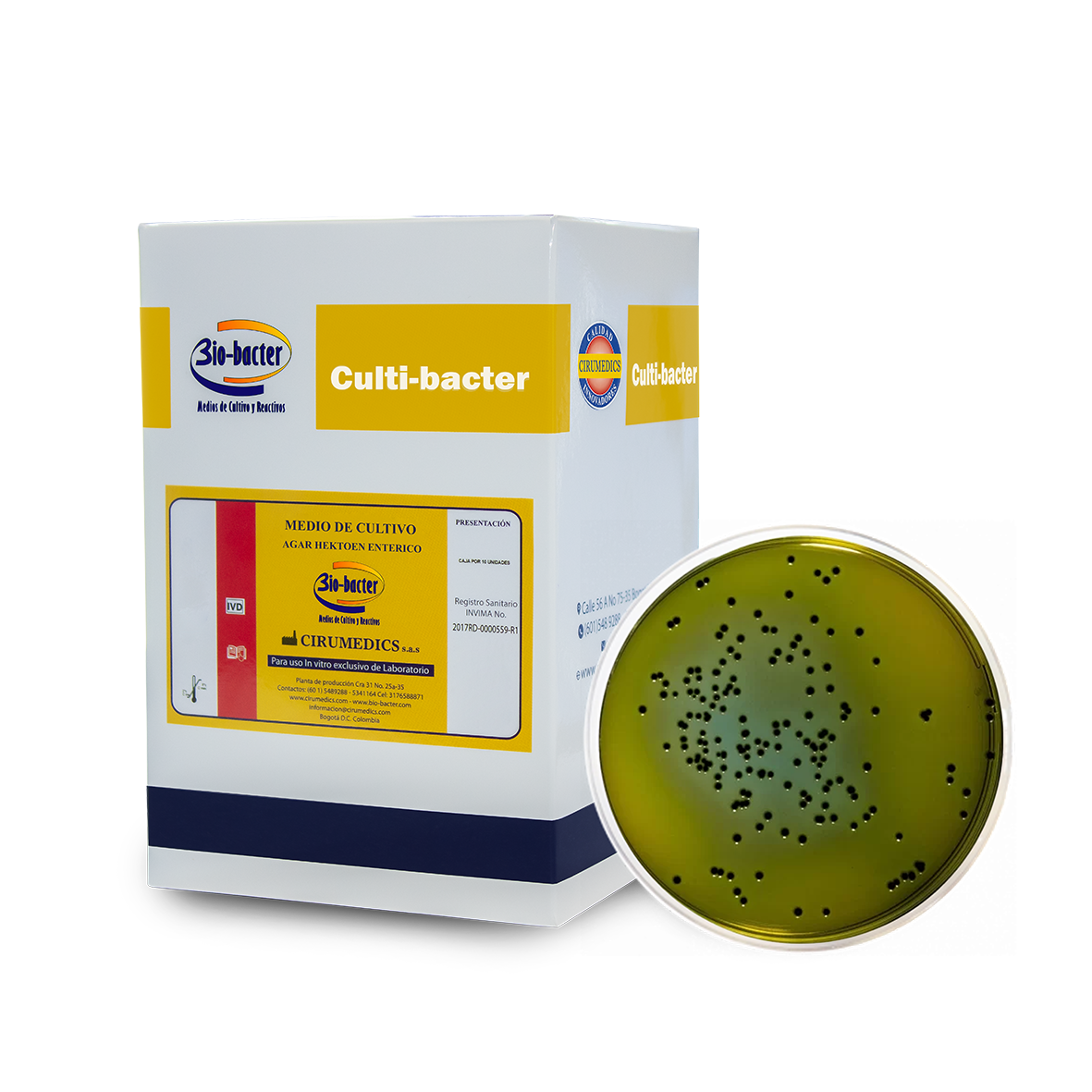 Agar Hektoen Enteric Bio-Bacter Cirumedics