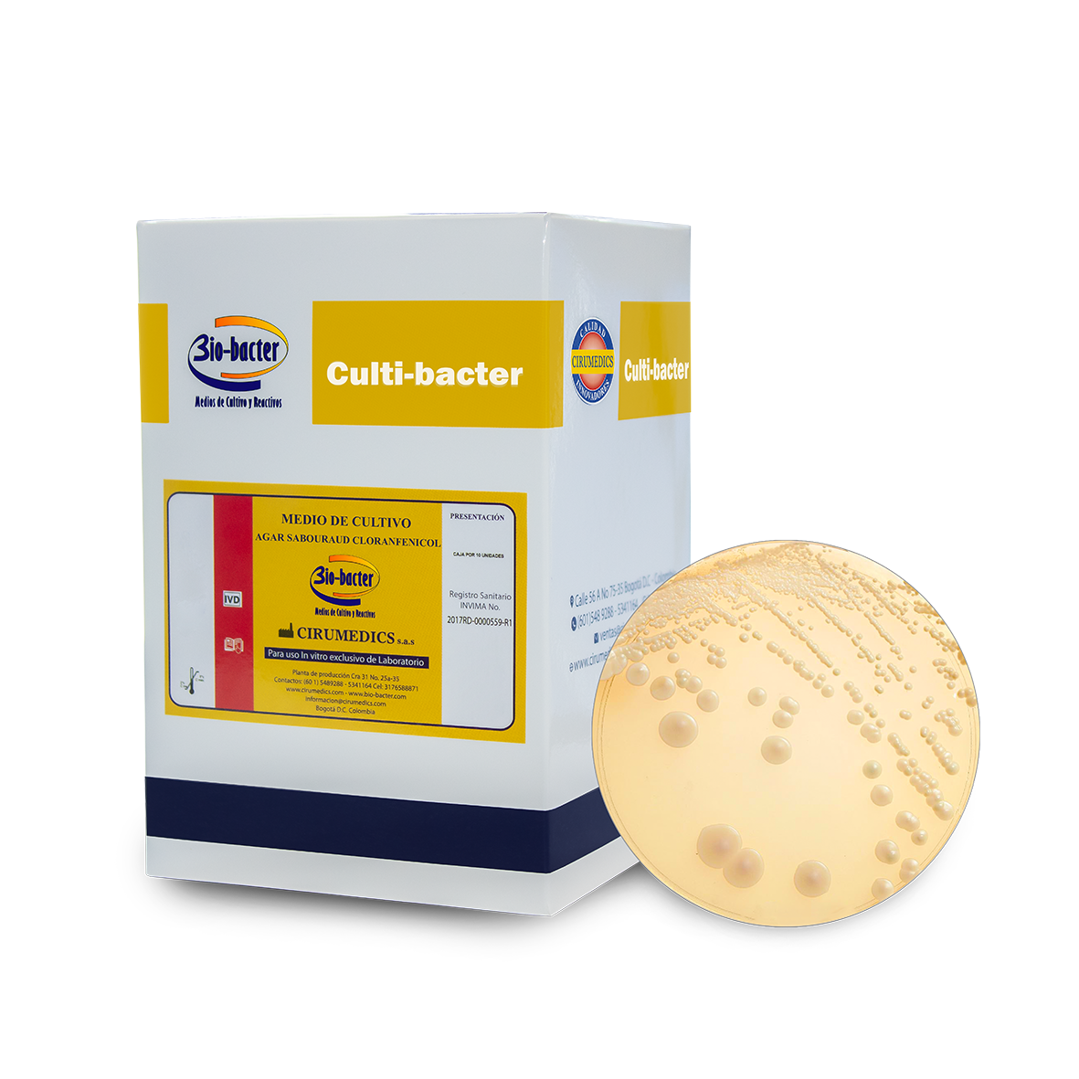 Cultivo de hongos en Agar Sabouraud Cloranfenicol