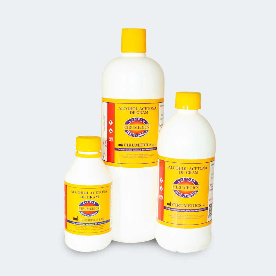 alcohol acetona Gram Cirumedics